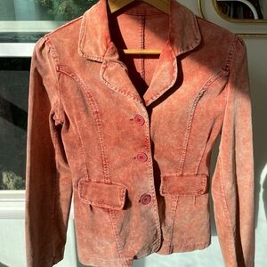 Women's Coral Denim Jacket